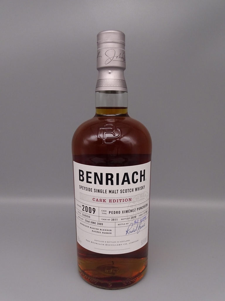 Benriach 2009 11yo PX Sherry Puncheon #3911 56,5