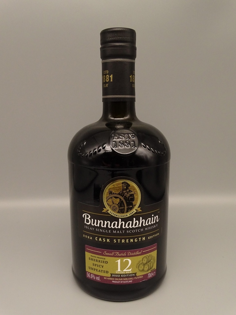 Bunnahabhain 12yo Cask Strength 2022 Release 56,6%