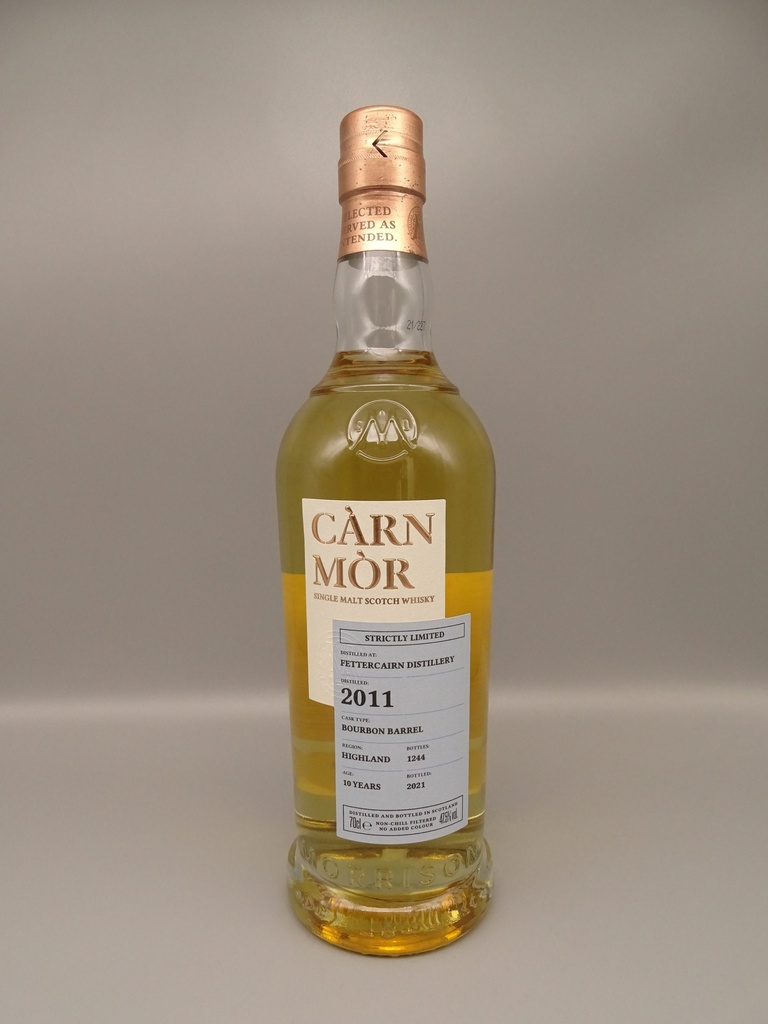 Càrn Mòr Strictly Ltd Fettercairn 2011/2021 10yo Bourbon Barrel 47,5%