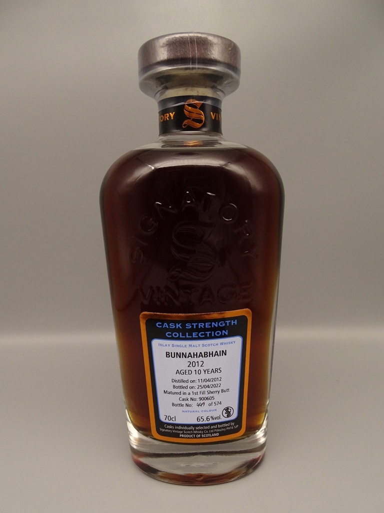 Bunnahabhain 2012/2022 10yo First Sherry Butt #900605 65,60%