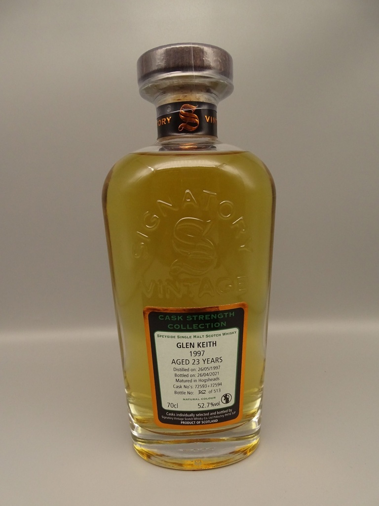Glen Keith 1997/2021 23yo Bourbon Hogsheads No. 72593 + 72594 52,7%