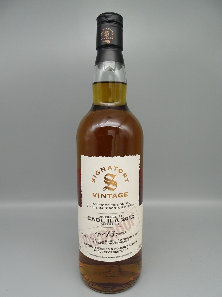 Caol Ila 2012/2026 13yo 1st Fill & Refill Oloroso Sherry Butts 100 Proof Ed. Nr. 70 57,1%