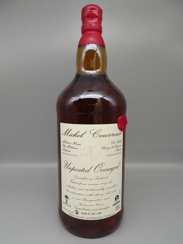 Michel Couvreur UNPEATED OVERAGED for Germany 2026 Malt Whisky 49,5% Cask Strength MAGNUM 1,5l