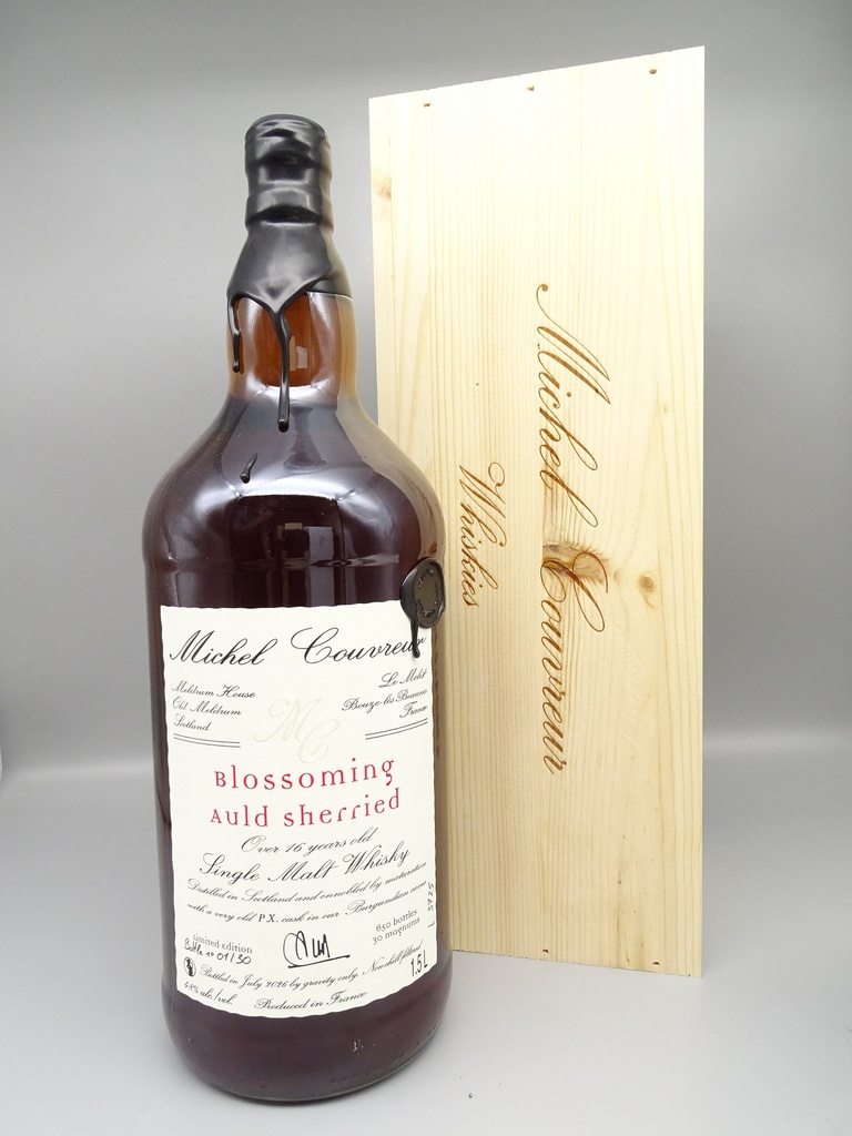 Michel Couvreur BLOSSOMING AULD SHERRIED Single Malt 16yo 48% (NEUE Abfüllung bottled 2.7.2026!) MAGNUM 1,5l
