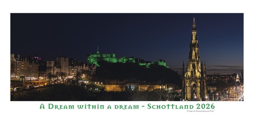 [P0005679] Wandkalender "A DREAM WITHIN A DREAM - SCOTLAND 2026"