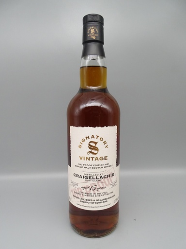 Craigellachie 2011/2026 15yo 1st fill PX Sherry Butts Finish 100 Proof Ed. Nr. 81 57,1%